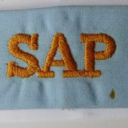 SAP South African Police Cloth slip on title LIGHT BLUE