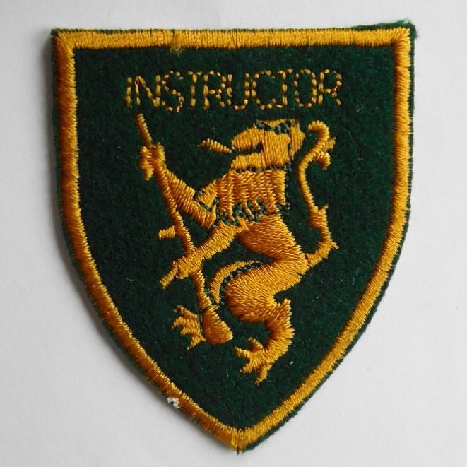 SAP South Africa Police Instructor Arm Cloth Badge Insigna GREEN