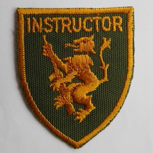 SAP South Africa Police Instructor Arm Cloth Badge Insigna GREEN