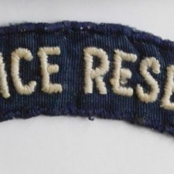BSAP British South Africa Police Reseve Cloth shoulder title BLUE