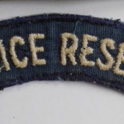 BSAP British South Africa Police Reseve Cloth shoulder title BLUE