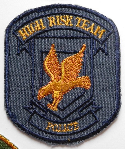 SAP South Africa Police High Risk Team POLICE Arm Cloth Badge BLUE