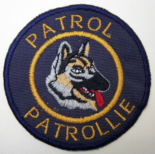 SAP South Africa Police PATROL DOG HANDLER PATROLLIE Cloth PATCH BLUE