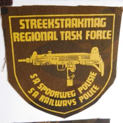 SAP South Africa Railways Police Regional Task Force (cape) badge CAMO