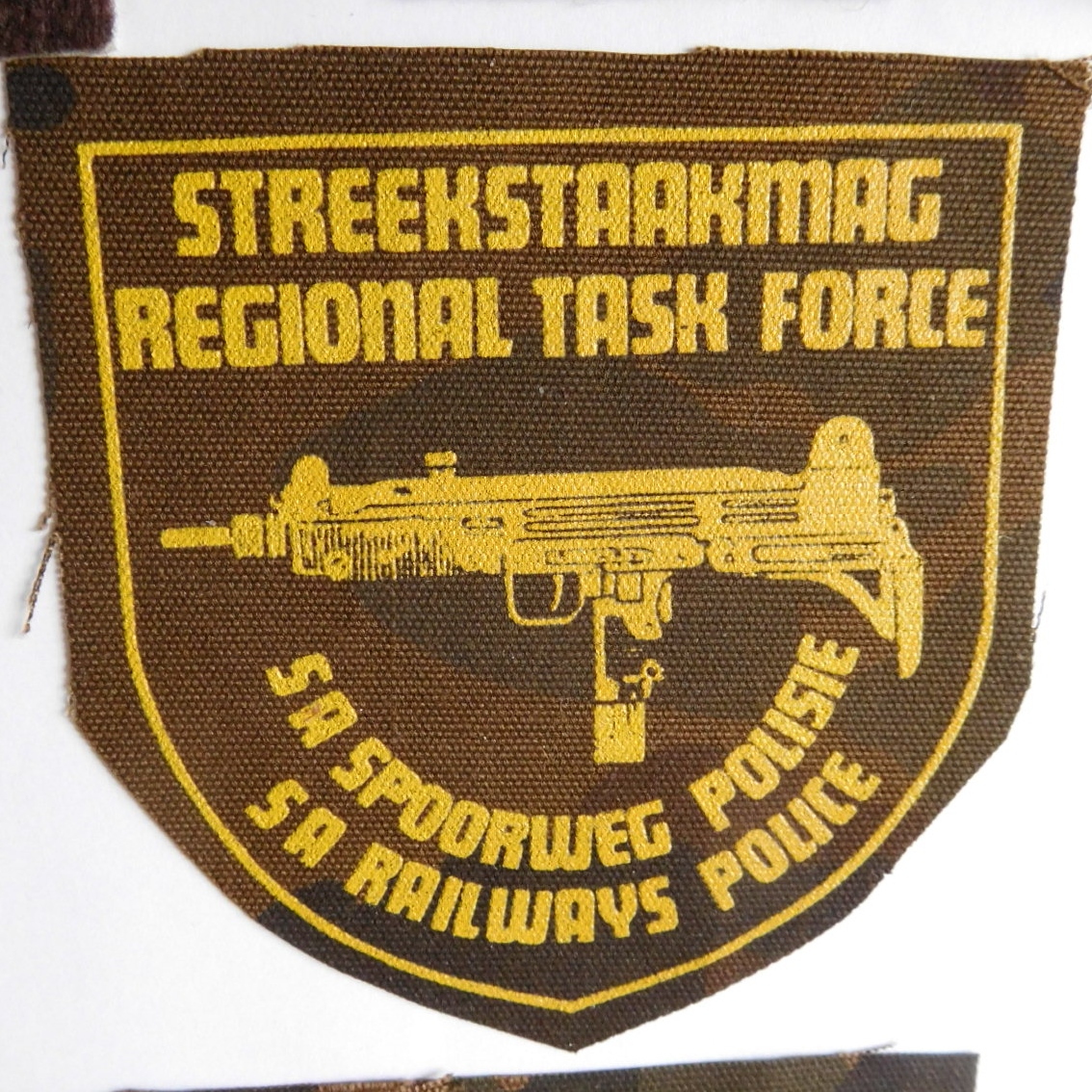 South Africa Regional Task Force RAILWAY POLICE Cloth Badge Insignia left