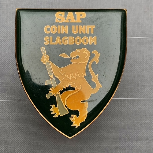 South Africa Police SAP Coin Unit Counter Insurgency enamel Flash Badge Insignia