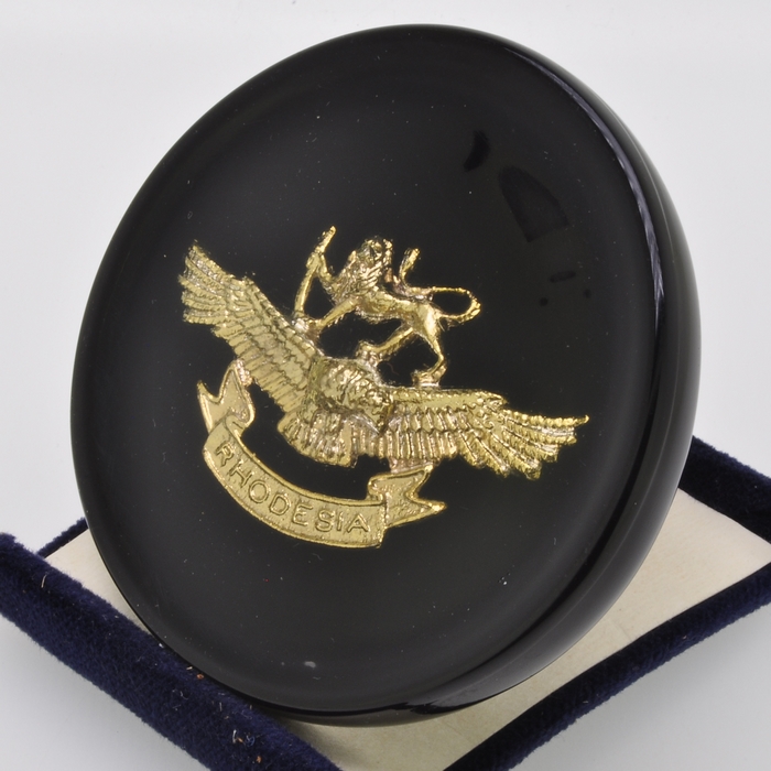Rhodesia Air Force Cap Badge Resin plaque