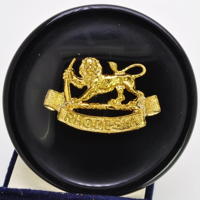 Rhodesia General Service Corps Cap Badge Resin plaque