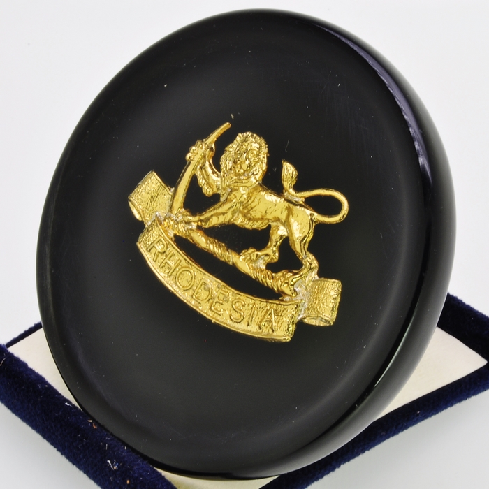 Rhodesia General Service Corps Cap Badge Resin plaque-2w