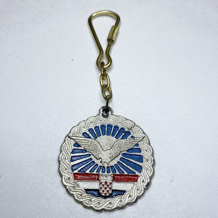 Croatia CRO Air Force CROATIAN Air Force vintage keychain RARE item 1990