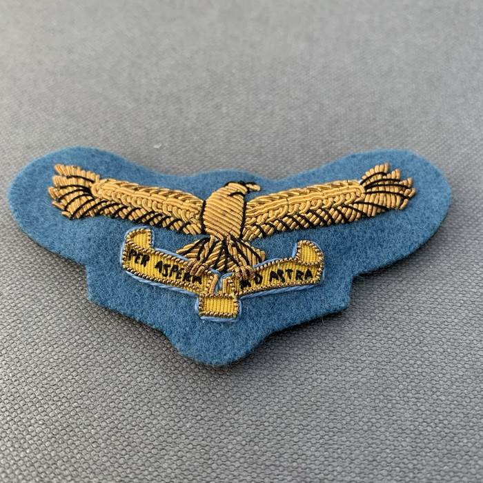 SAAF South Africa Airforce Colonel and Brigadiers Wing Cap badge insignia 1959 a w
