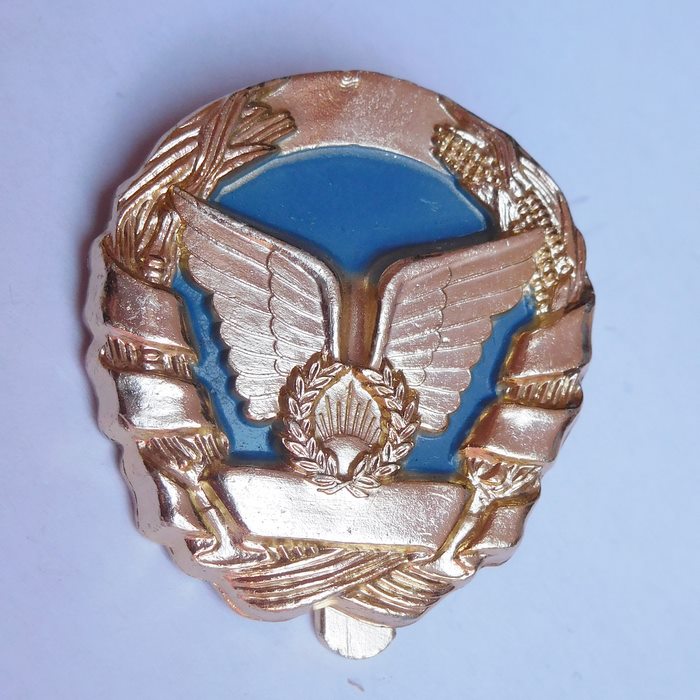 Portugal MOZAMBIQUE Army Airborne Parachutist qualification Beret badge Blue