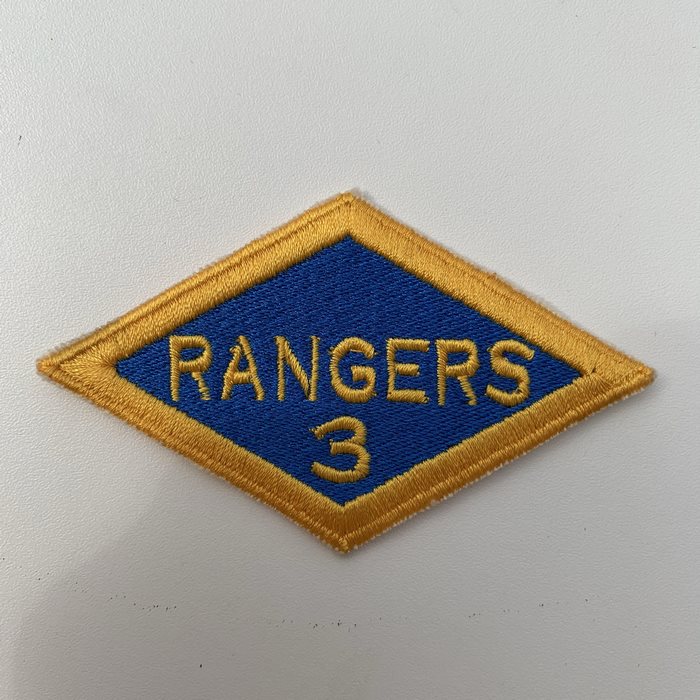 US United States WW2 3 Rangers Battalion ARMY Shoulder Diamond Badge Patch