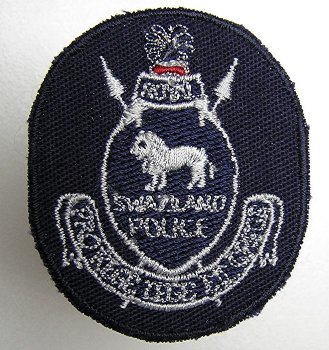 Royal SWAZILAND Africa Police badge patch Blue