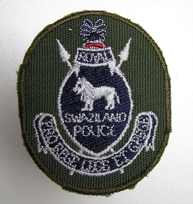 Royal SWAZILAND Africa Police badge patch green