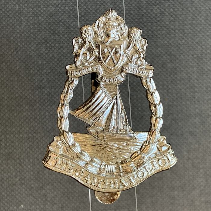 British Colonial GAMBIA Police Cap Badge West Africa