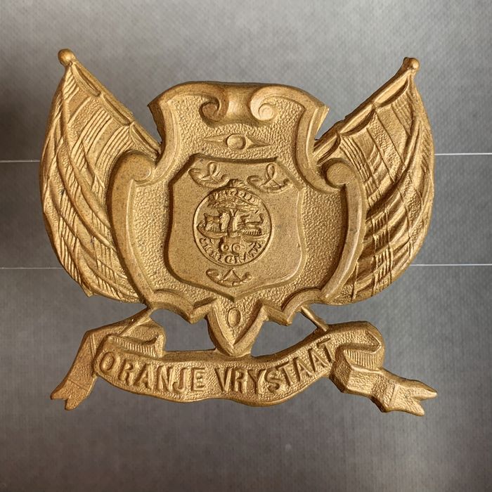 Boer WAR OVS Oranje Vrijstaat Artillery Corps OVSAC and Gunners Badge 1880 A