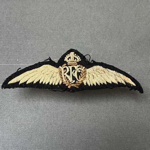 WW1 Royal Flying Corps RFC Pilot Wing A