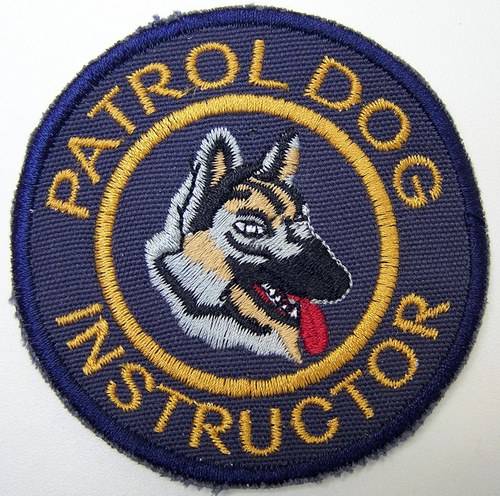 SAP South Africa Police PATROL DOG HANDLER INSTRUCTOR Cloth PATCH BLUE A