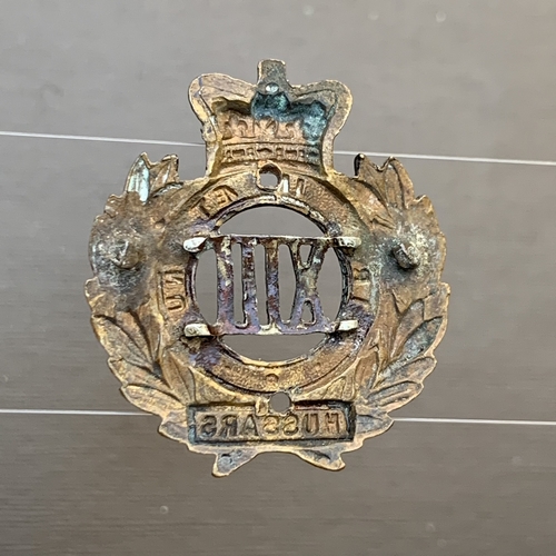 13th Hussars VICTORIAN 13th Hussars Regiment Cap Badge 1900 Queen Victoria Crown