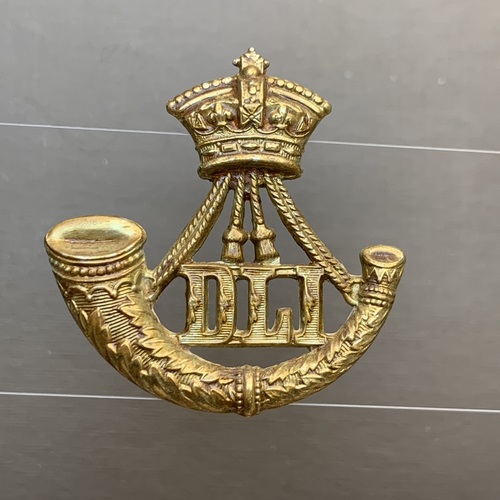 British Victorian Durham Light Infantry DLI Cap Insignia Badge