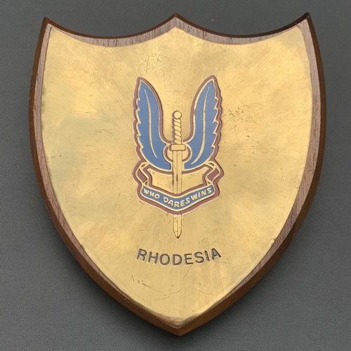 Rhodesia UK SAS Special Air Service Wooden-Shield-PLAQUE
