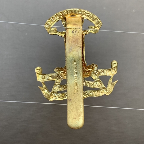 The Prince Albert's Own Leicestershire Yeomanry Gilding Metal Cap Badge Insignia