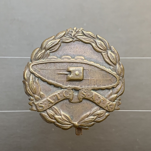 WW2 South Africa Tank Corps SATC SATK Cap badge 1940-1941