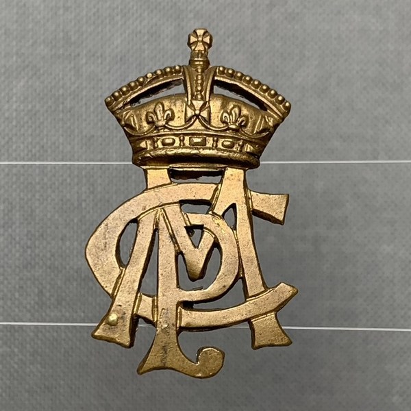 Cape Mounted Police Brass Smasher Collar Badge worn 1904-1913 B