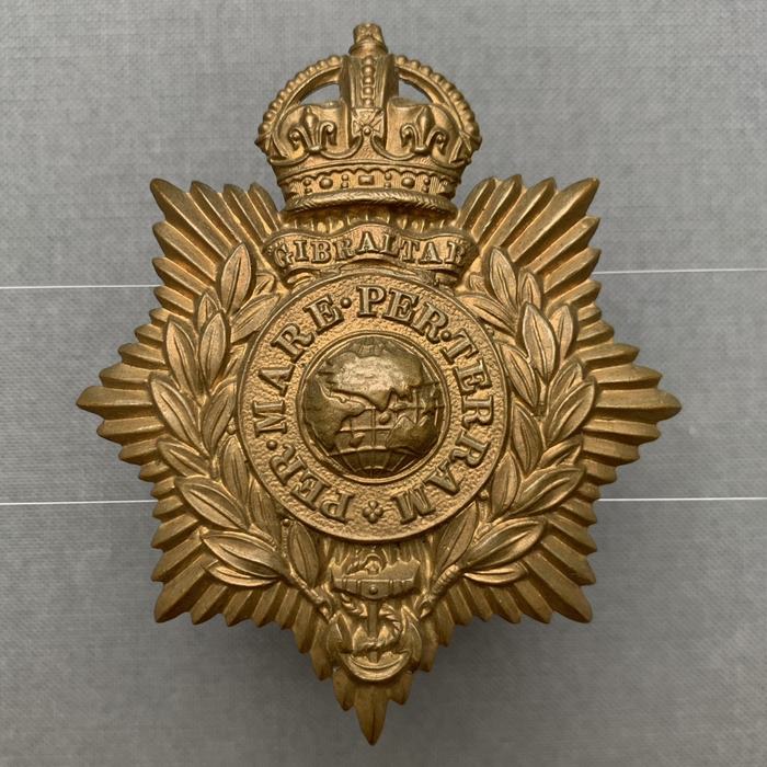 British Royal Marines Corps HELMET PLATE Cap Badge A