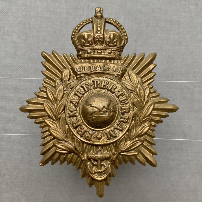 British Royal Marines Corps HELMET PLATE Cap Badge B