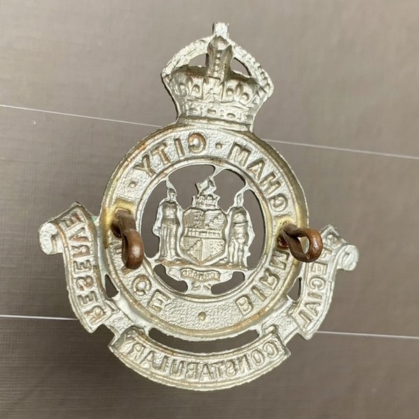 British UK BIRMINHAM CITY Police Special Constabulary Reserve King's Crown Badge