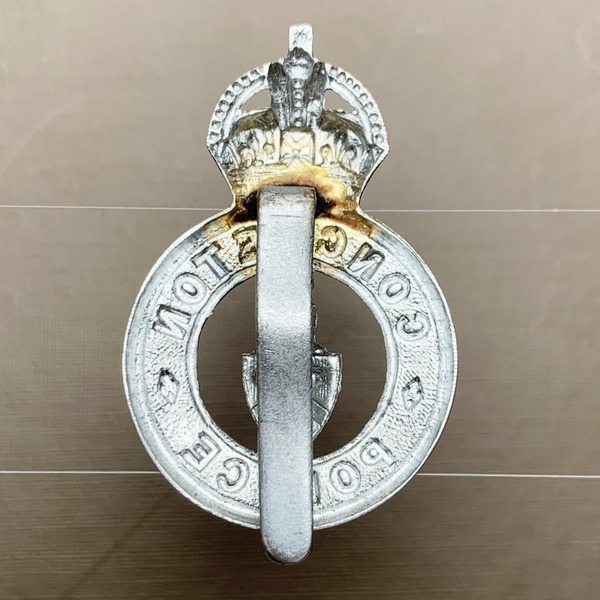 British UK CONGLETOWN Police King's Crown Badge