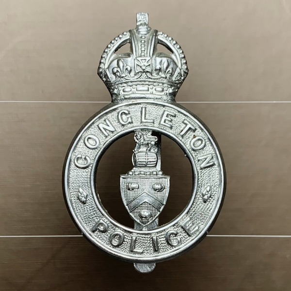 British UK CONGLETOWN Police King's Crown Badge
