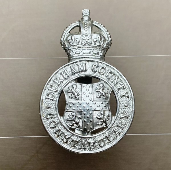 British UK DURHAM COUNTY CONSTABULARY Police King's Crown Badge