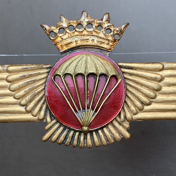 Spain Republican Spanish Parachutist Civil War Para Badge Wing late 1940-1 w