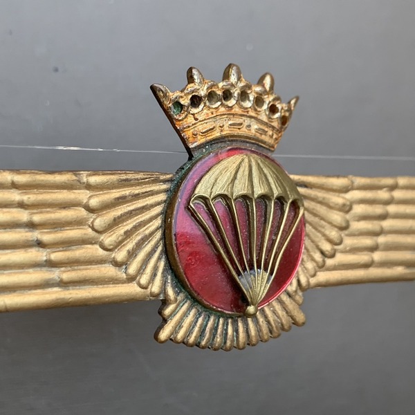 Spain Republican Spanish Parachutist Civil War Para Badge Wing late 1940-2 w