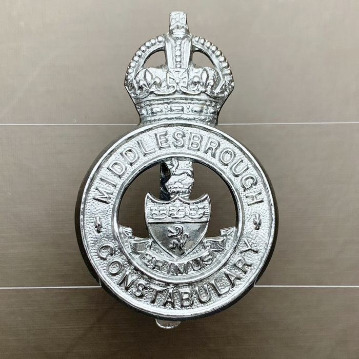 British UK MIDDLESBROUGH CONSTABULARY Police King's Crown Badge