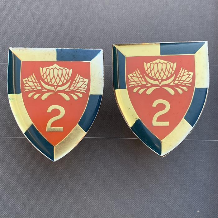 South Africa ARMY Armoured Regiment SA2 Special Service Battalion Flash SET