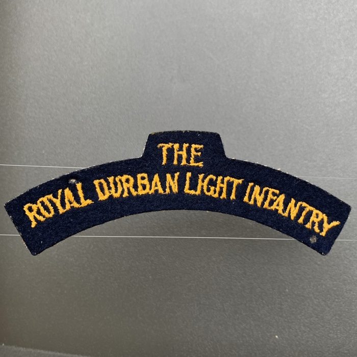 WW2 North Africa The Royal Durban Light Infantry shoulder badge Flash