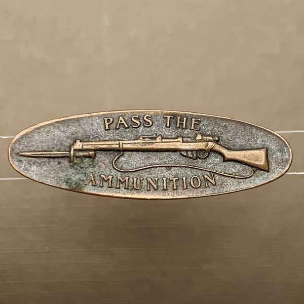 WW2 South Africa ARMY Pass the Ammunition Bronze badge Badge