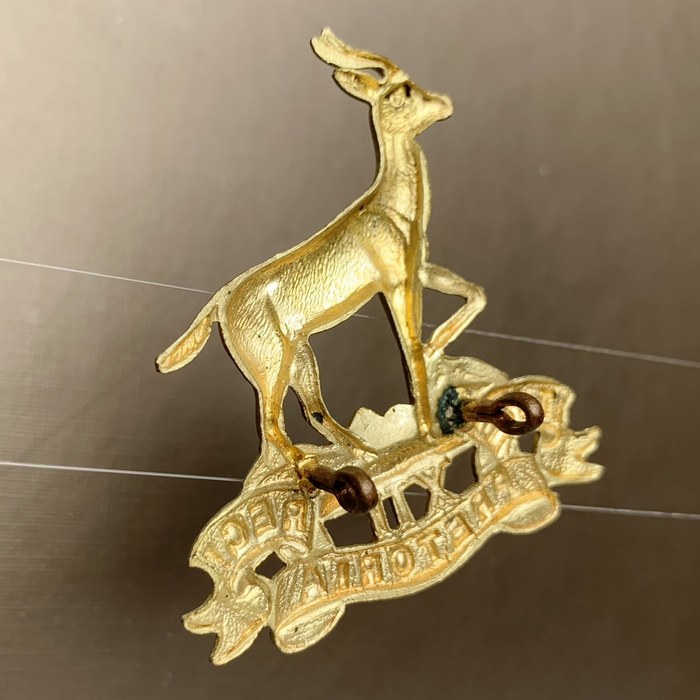 Pretoria 12th Regiment post 1960 Gilding metal Officers Badge Insignia