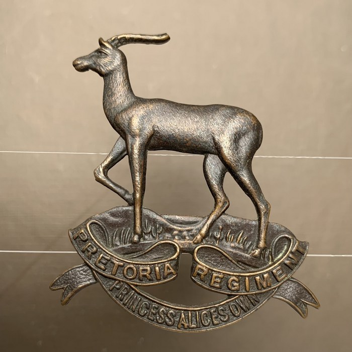 Pretoria 12th Regiment 1932-1943 Helmet Badge-1 w