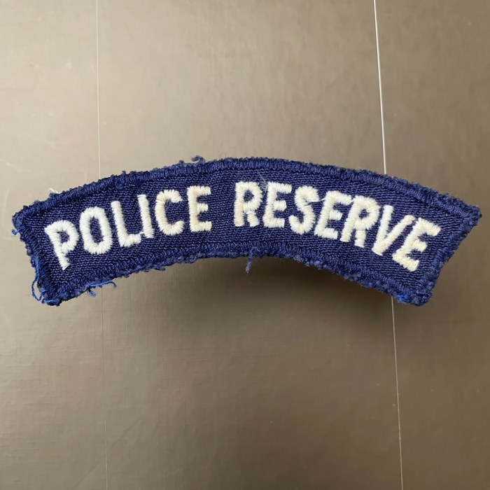 Rhodesia BSAP British South Africa Police Reserve Shoulder Title pach blue