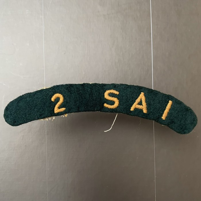 SA 2nd South African infantry Shoulder cloth Patch CO C1023