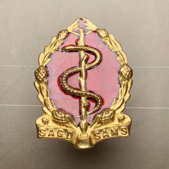 South Africa Border Wars Medical Corps Cap Badge SAMS pre 1983