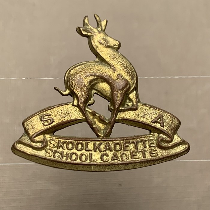 South Africa School Cadets Collar Badge 1956 - 1963