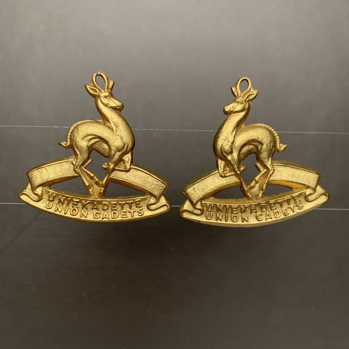 South Africa School Cadets Officers Collar Badge R L 1956 - 1963