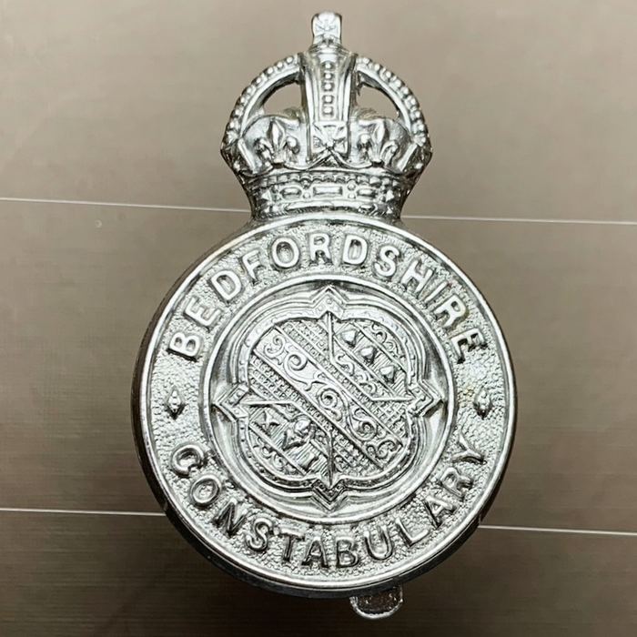 British UK Bedfordshire CONSTABULARY Police King's Crown Badge