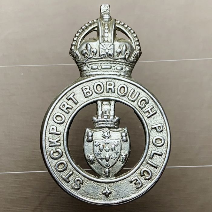 British UK Stockport Borough Police King's Crown Badge